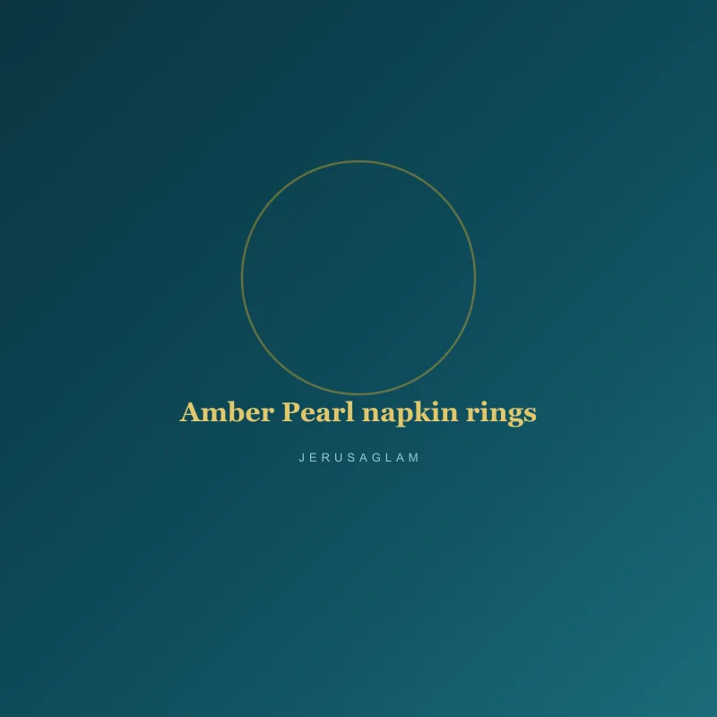 Amber Pearl napkin rings