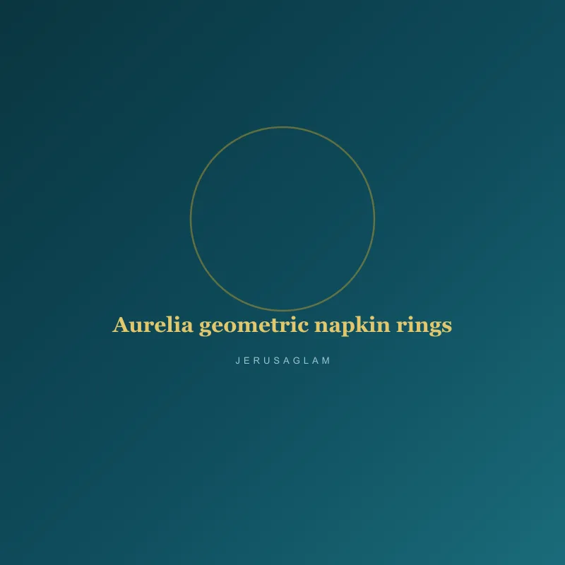 Aurelia geometric napkin rings