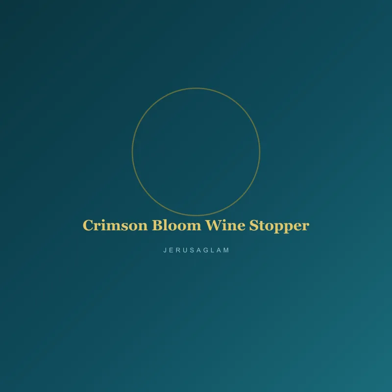 Crimson Bloom Wine Stopper
