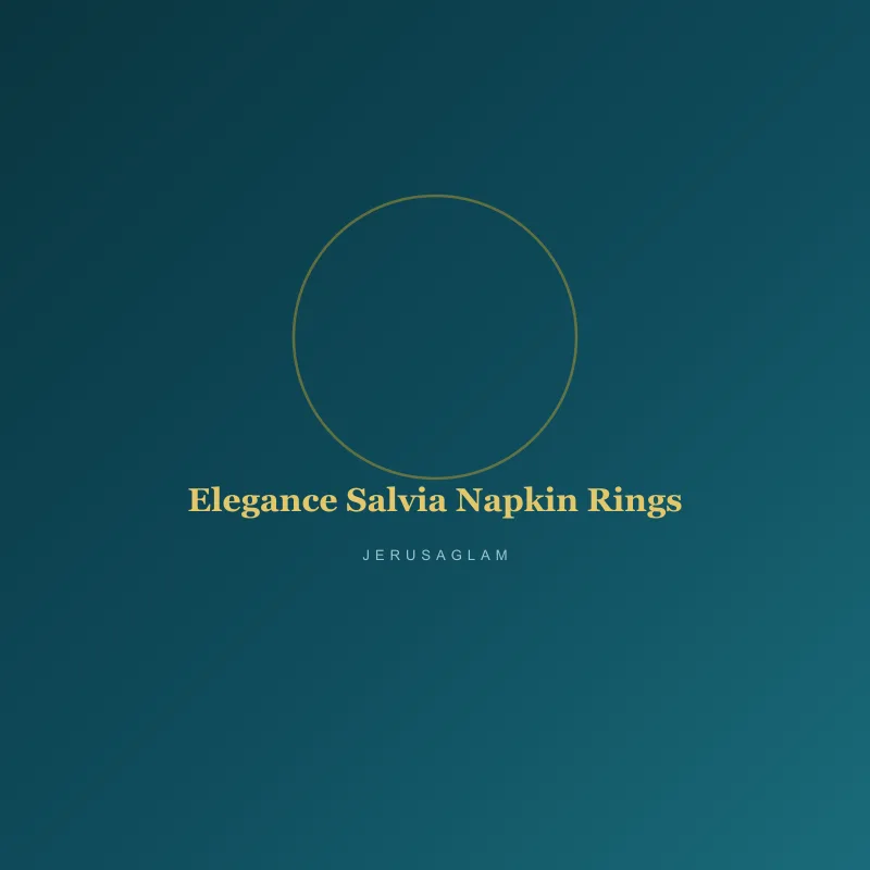 Elegance Salvia Napkin Rings
