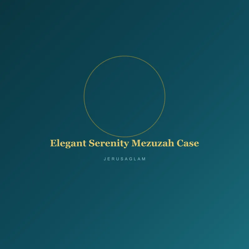 Elegant Serenity Mezuzah Case