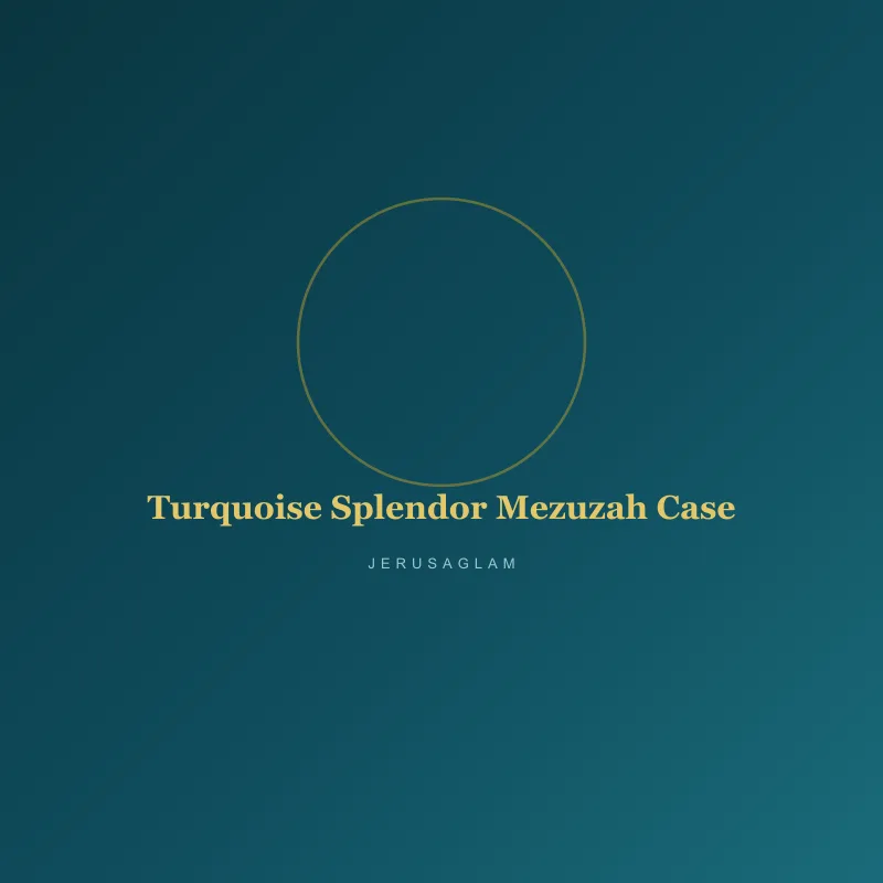 Turquoise Splendor Mezuzah Case