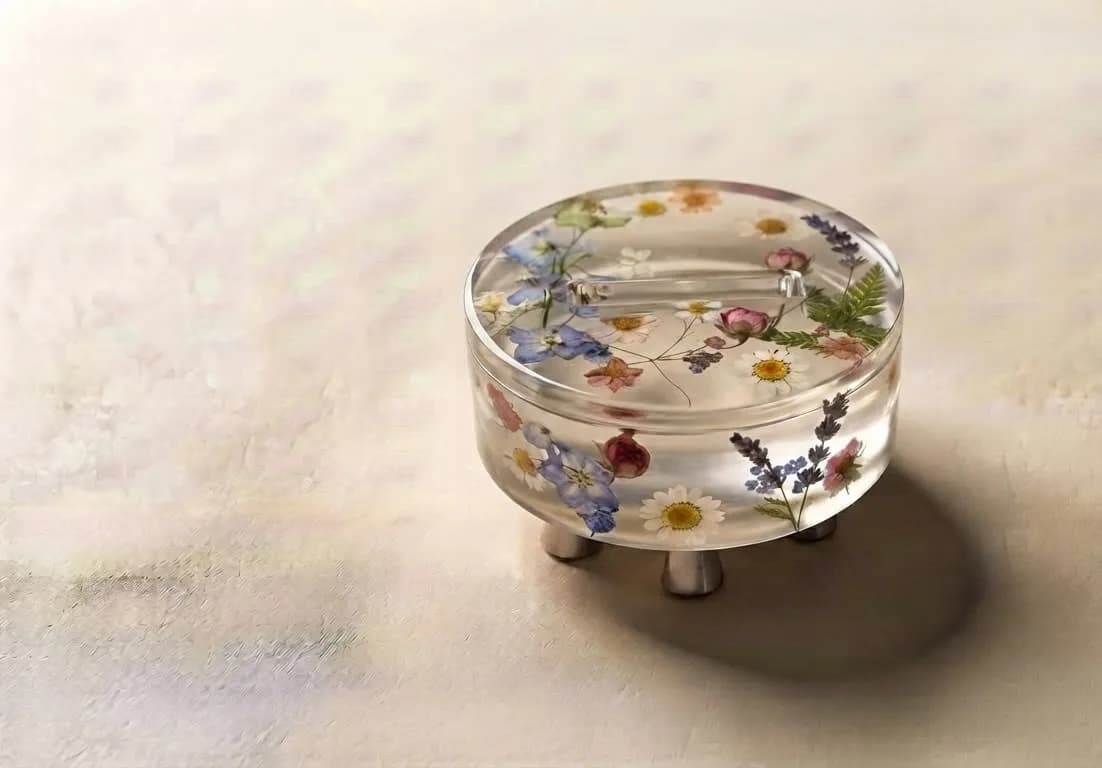 Botanical Blossom Tzedakah Box